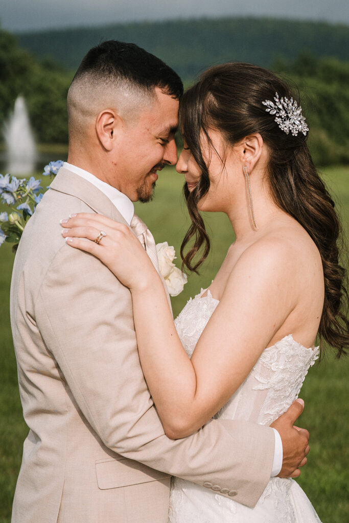 Bride and groom portrait session