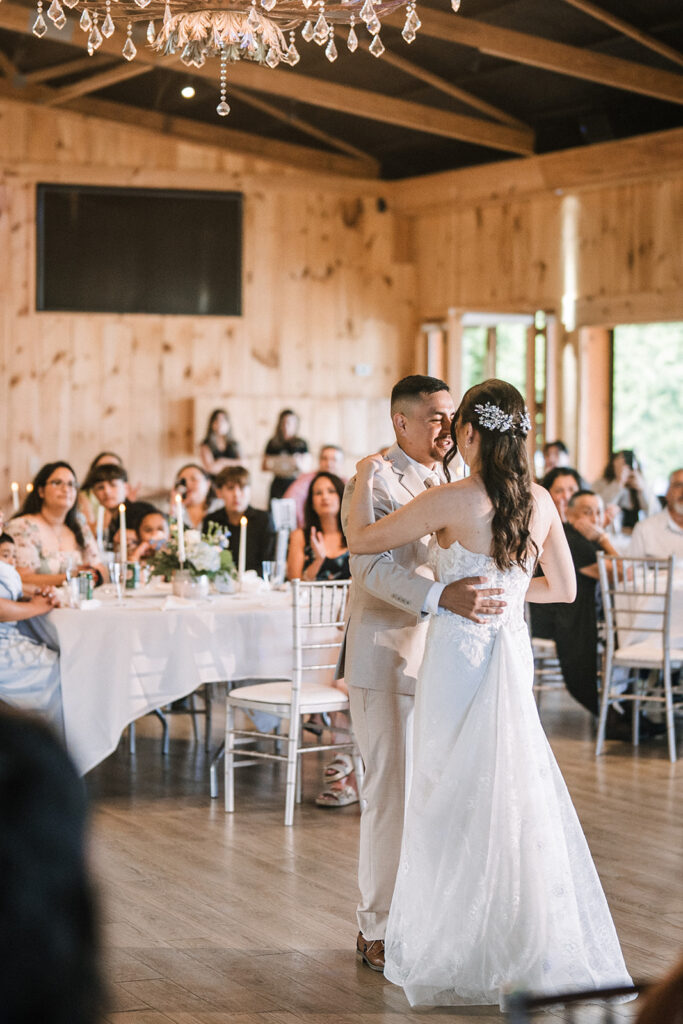First dance during wedding